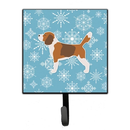 Carolines Treasures Winter Snowflake Beagle Leash or Key Holder BB3510SH4